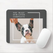 Modernes Hundebahn-Foto | Hundeschrift Mousepad (Mit Mouse)
