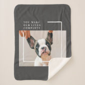 Modernes Hundebahn-Foto | Hundeschrift Sherpadecke (Vorderseite)