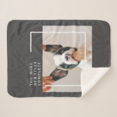 Modernes Hundebahn-Foto | Hundeschrift Sherpadecke (Vorderseite (Horizontal))