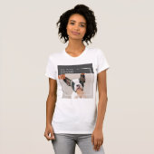 Modernes Hundebahn-Foto | Hundeschrift T-Shirt (Vorne ganz)