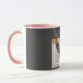 Modernes Hundebahn-Foto | Hundeschrift Tasse (Links)
