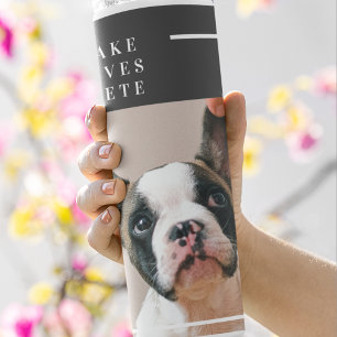 Modernes Hundebahn-Foto   Hundeschrift Thermosbecher