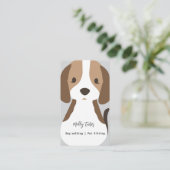 Modernes Hundebüt Sitzplatz Visitenkarte (Stehend Vorderseite)