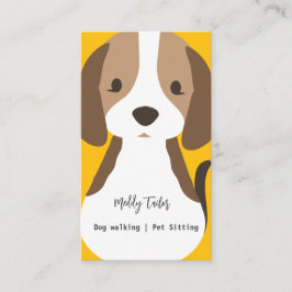 Modernes Hundebüt Sitzplatz Visitenkarte