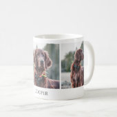 Modernes Hundehund nach Maß Foto Kaffeetasse (VorderseiteRechts)