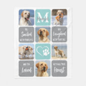 Modernes Hundeschlittengedächtnis Verlust individu Fleecedecke (Vorderseite)