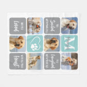 Modernes Hundeschlittengedächtnis Verlust individu Fleecedecke (Vorderseite (Horizontal))