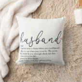 Modernes Husband Definition Script-Foto Kissen (Decke)