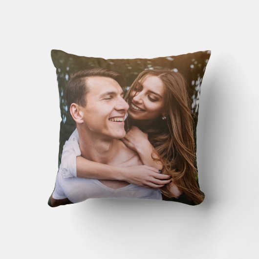 Modernes Husband Definition Script-Foto Kissen (Rückseite)