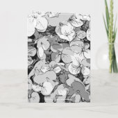 MODERNES HYDRANGEA FOTO FLORAL DENKING YOU CARD KARTE (Rückseite)