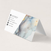 Modernes I Abstrakt 3 Visitenkarten (Rückseite)