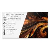 Modernes I Abstrakt Magnetische Visitenkarte (Vorderseite)