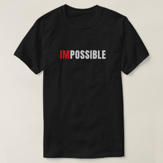 Modernes Ich-bin-möglich-Minimalist-Typografie-T-S T-Shirt