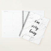 Modernes "Ich bin sehr beschäftigt" Marmorstein Pe Planer (Anzeige)