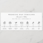 Modernes Icon für den Hochzeitstag Programm (Vorderseite)