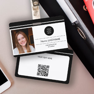 Modernes ID-Foto für Geschäftsangestellte mit mini Ausweis