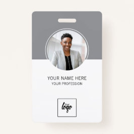 Modernes ID-Logo Mitarbeiter-Foto Personalisiert Ausweis