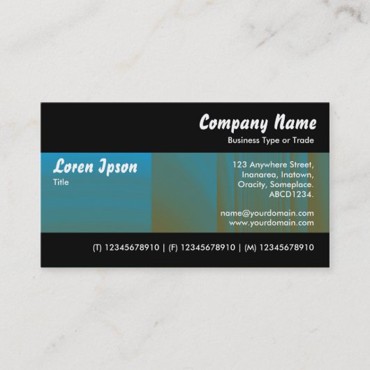 Modernes II - Farbtex Visitenkarte (Vorderseite)