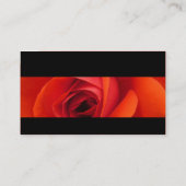Modernes II - Rote Rose Visitenkarte (Rückseite)
