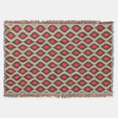 Modernes ikat Muster Decke (Vorderseite)