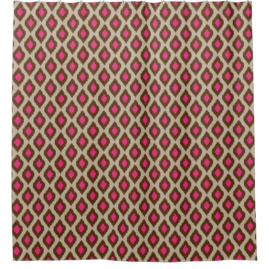 Modernes ikat Muster Duschvorhang (Vorderseite)
