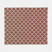Modernes ikat Muster Fleecedecke (Vorderseite (Horizontal))