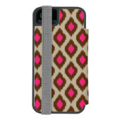 Modernes ikat Muster Incipio iPhone Geldbeutel-Hülle (Folio Rückseite)