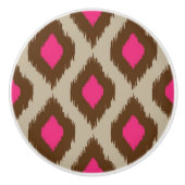 Modernes ikat Muster Keramikknauf (Vorderseite)