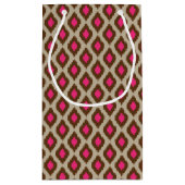 Modernes ikat Muster Kleine Geschenktüte (Rückseite)