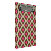 Modernes ikat Muster Mini Klemmbrett (Schrägansicht)
