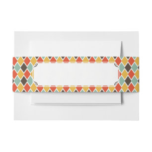 Modernes ikat Stammes- Modemuster Einladungsbanderole