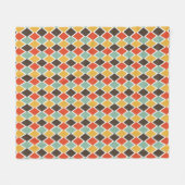 Modernes ikat Stammes- Modemuster Fleecedecke (Vorderseite (Horizontal))