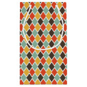 Modernes ikat Stammes- Modemuster Kleine Geschenktüte (Rückseite)