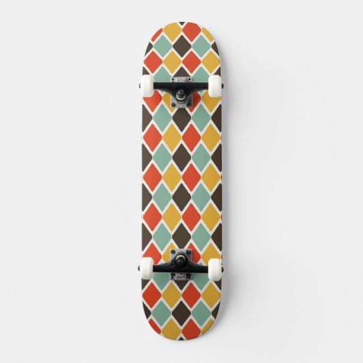 Modernes ikat Stammes- Modemuster Skateboard (Vorderseite)