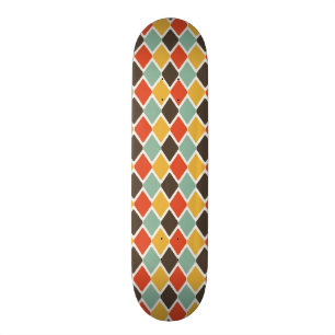 Modernes ikat Stammes- Modemuster Skateboard
