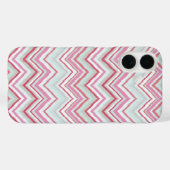 Modernes Ikat Zickzack Stripe Abstrakt Geometric Case-Mate iPhone Hülle (Rückseite (Horizontal))