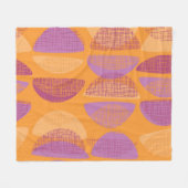 Modernes Illustrationsmuster des Mittelalters Fleecedecke (Vorderseite (Horizontal))
