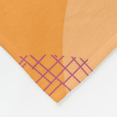Modernes Illustrationsmuster des Mittelalters Fleecedecke (Ecke)