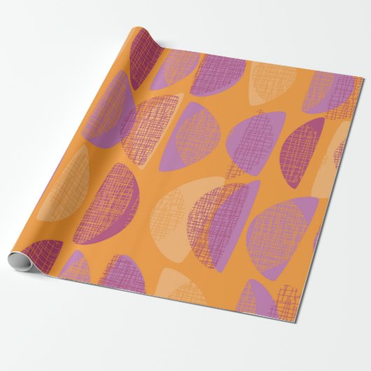 Modernes Illustrationsmuster des Mittelalters Geschenkpapier (Ungerollt)