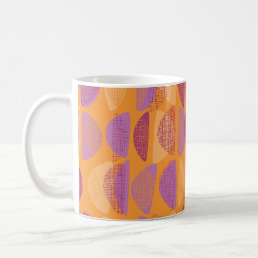 Modernes Illustrationsmuster des Mittelalters Kaffeetasse (Links)