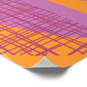 Modernes Illustrationsmuster des Mittelalters Poster (Ecke)