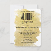 MODERNES IMITAT-GOLD EINLADUNG (Vorderseite)