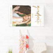 Modernes Imitat Gold Graduate Script Foto Banner (Insitu)