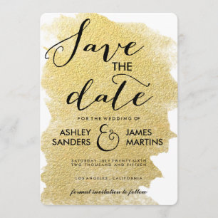 MODERNES IMITAT-GOLD SAVE THE DATE