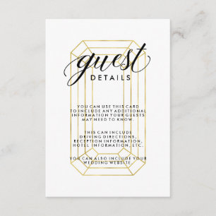 Modernes Imitat-Goldgeometrische Begleitkarte