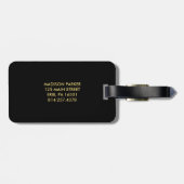 Modernes Imitat-Goldgeometrischer Entwurf mit Gepäckanhänger (Rückseite horizontal)