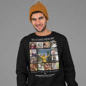 Modernes "In Love Memory" Foto Collage Memorial Sweatshirt