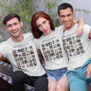 Modernes In-Loving-Memory-Fotocollage-T-Shirt T-Shirt