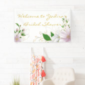 Modernes, in sanft rosa gehaltenes Brautparty-Bann Banner (Insitu)