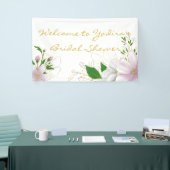 Modernes, in sanft rosa gehaltenes Brautparty-Bann Banner (Messeveranstaltung)